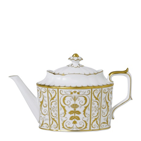 Darley Abbey White Fine Bone China Teapot