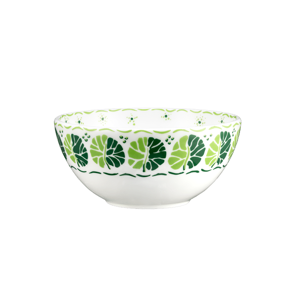 Calypso Green and White Fine Bone China bowl