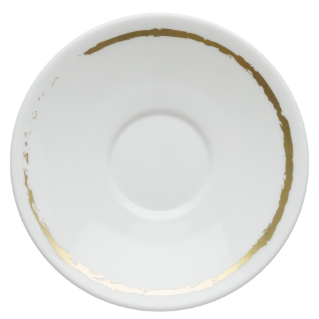 Sketch White and Gold Fine Bone China Tableware tea saucer