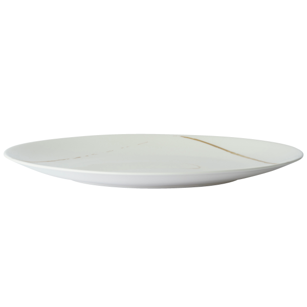 Sketch White and Gold Fine Bone China Tableware 30cm coupe plate