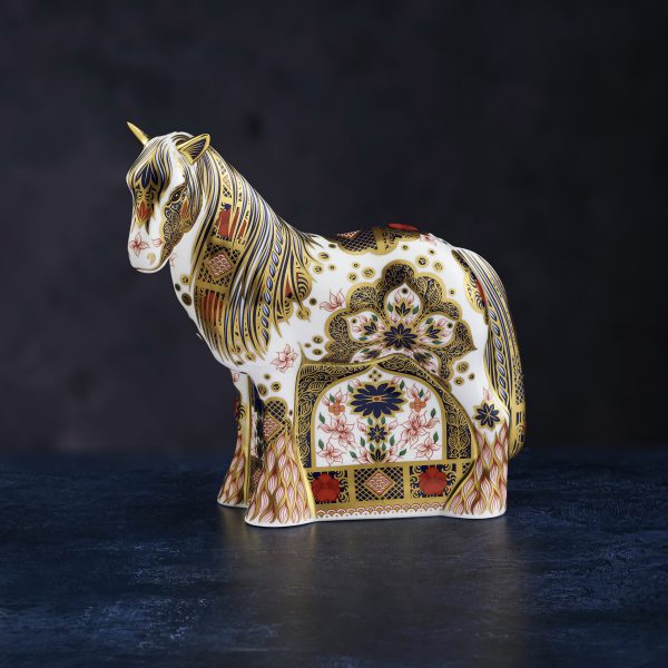 Royal Crown Derby Old Imari Solid Gold Band Gypsy Cob, made in England by Royal Crown Derby